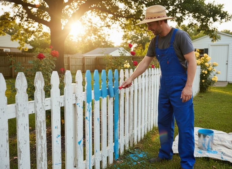 Residential Fence Painting Service