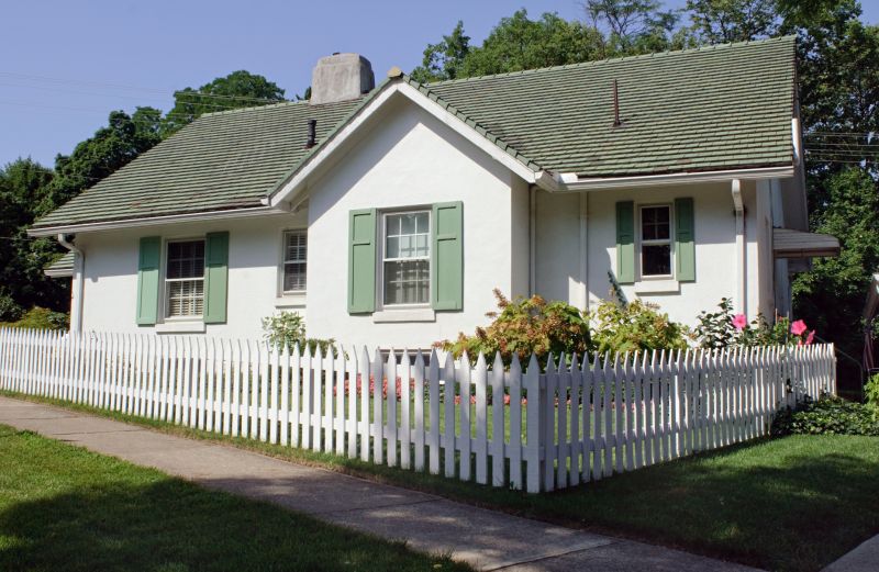 Classic White Picket Fence
