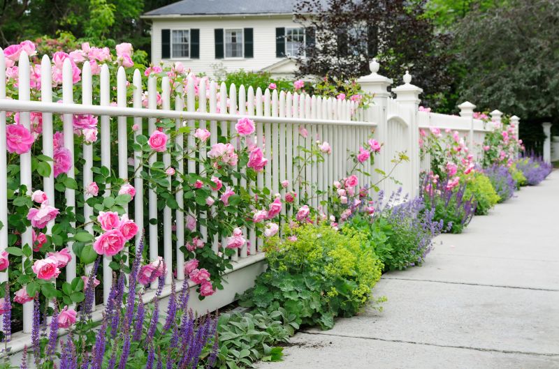 Fence with Floral Accents